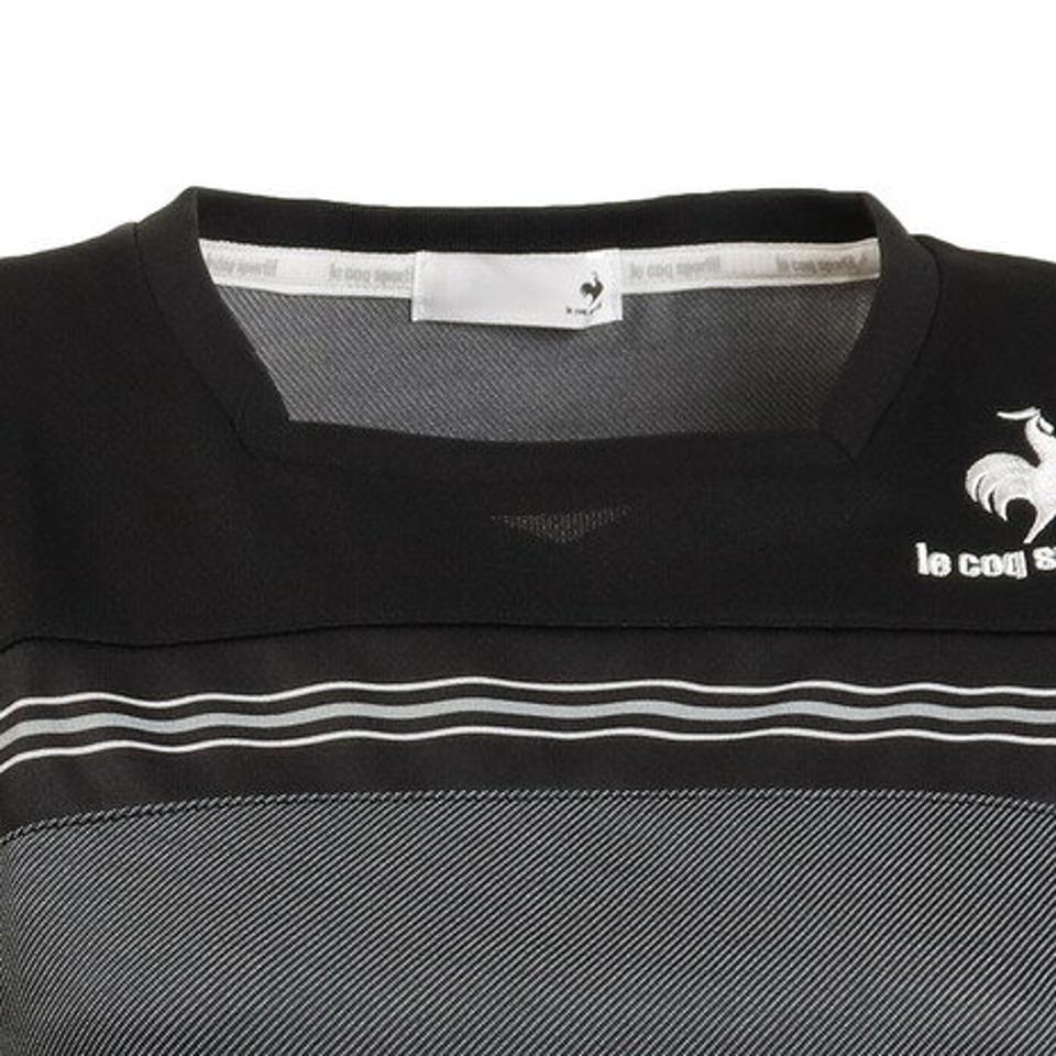 ルコック スポルティフ(Lecoq Sportif) テニスウェア レディース 半袖シャツ QTWSJA11 BLK (レディース)