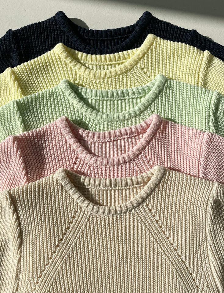 パンチング半袖ニット・全5色・t71704 レディース 【tops】トップス ニット 七分丈 七分袖 7分丈 7分袖 半端丈 ハーフスリーブ パンチングニット シンプル 単色 カジュアル ラフ 大人 春 秋 韓国ファッション ハイホリHIHOLLI