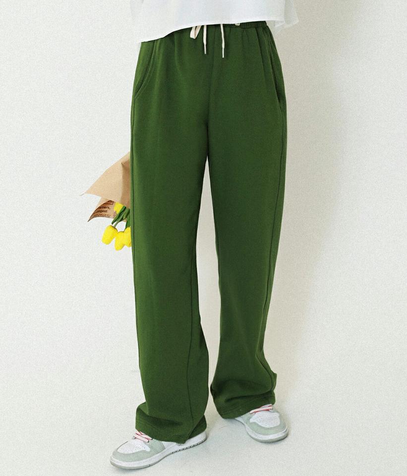 2WAYジョガーパンツ・全5色・n71665 レディース 【pt】韓国ファッション ボトムス ロング ロングパンツ ジョガーパンツ ウエストゴム ストレート カラーパンツ ストリング 体型カバー ポケット 無地 シンプル フェミニン カジュアル 秋 冬