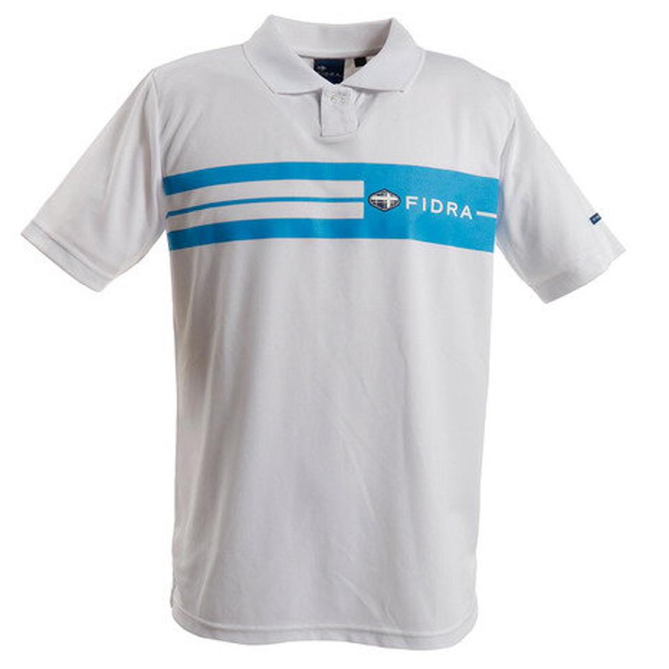 フィドラ(FIDRA) 最安値挑戦ゴルフウェア メンズ ラインポロシャツ FI51TG04 WHT (メンズ)
