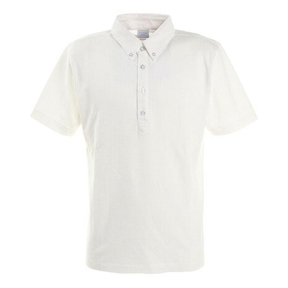 フィドラ(FIDRA)(メンズ)ゴルフ ポロシャツ メンズ チェックボタンダウンポロシャツ FI57TG97 WHT