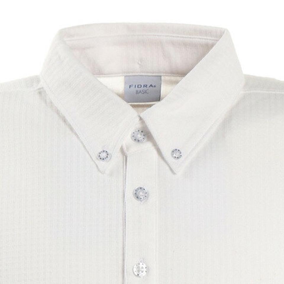 フィドラ(FIDRA)(メンズ)ゴルフ ポロシャツ メンズ チェックボタンダウンポロシャツ FI57TG97 WHT