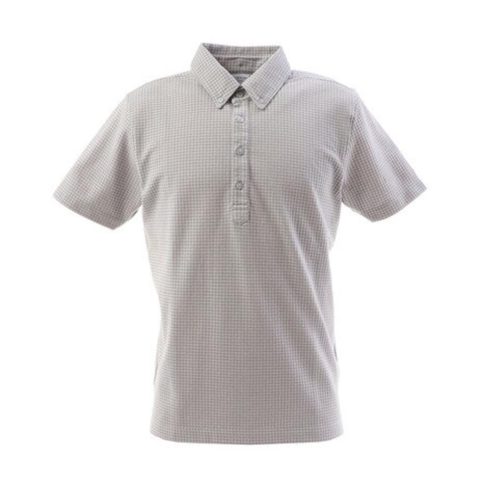 フィドラ(FIDRA) ゴルフ ポロシャツ メンズ チェックボタンダウンポロシャツ FI57TG97 GRY (メンズ)