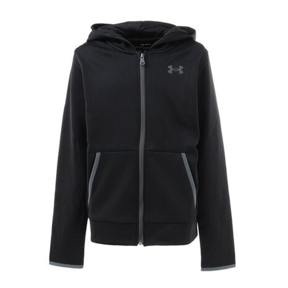 アンダーアーマー（UNDER ARMOUR）（キッズ）パーカー ボーイズ アーマーフリース フルジップ 1357605 BLK/PCG AT オンライン価格