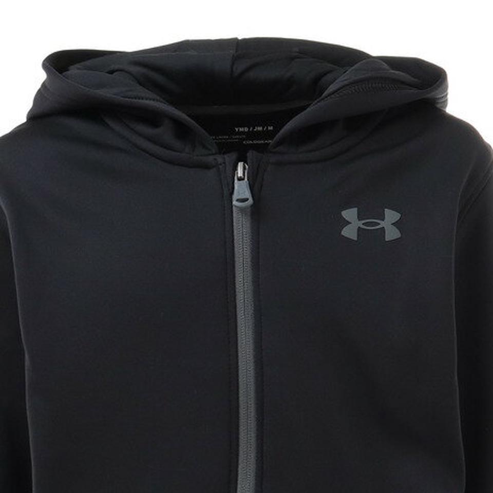 アンダーアーマー（UNDER ARMOUR）（キッズ）パーカー ボーイズ アーマーフリース フルジップ 1357605 BLK/PCG AT オンライン価格