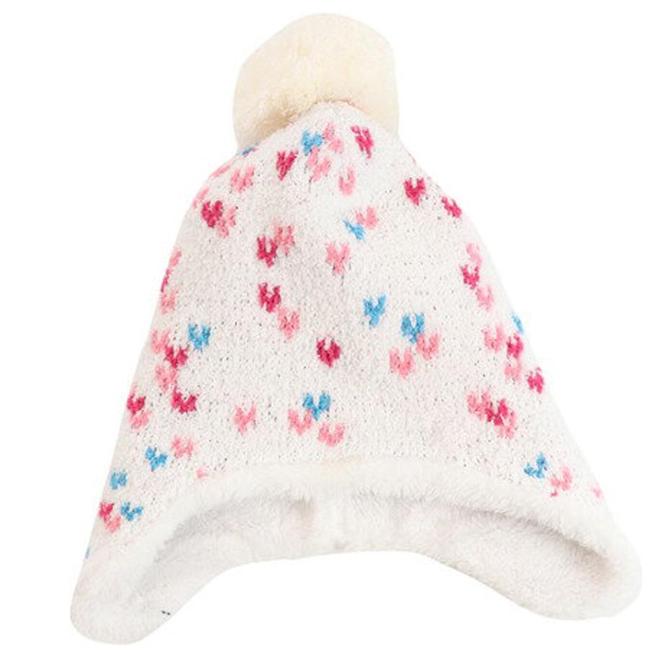 その他ブランド(OTHER BRAND) ニット帽 キッズ スキー ジュニア ハートドット ニットキャップ 335Z10DW1148 WHT 雪遊び (キッズ)