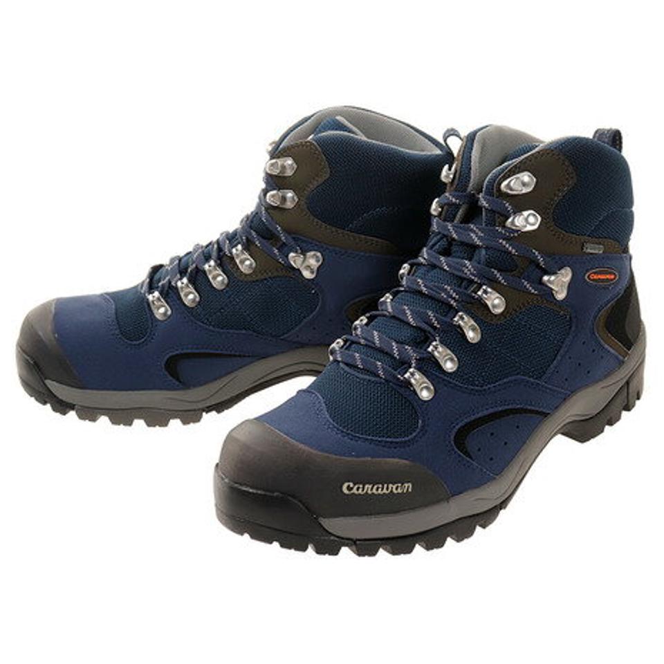 キャラバン（Caravan） アウトドア ブーツ トレッキングシューズ 登山靴 C1_02S 0010106-670 ネイビー 軽量 防水 ゴアテックス 入門者 初心者 （メンズ）