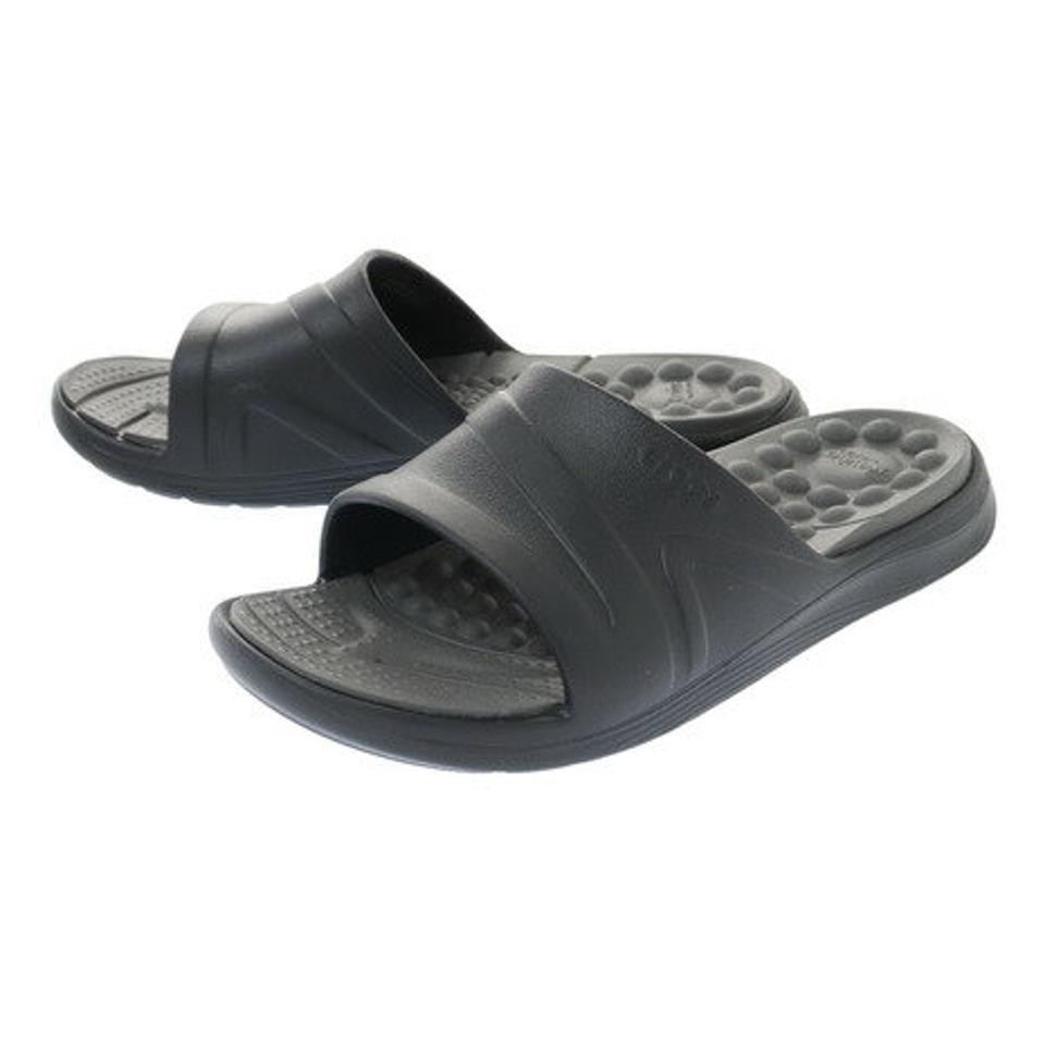 クロックス（crocs） サンダル レディース ぺたんこ シャワーサンダル リバイバ スライド 205546-0DD-2106 ブラック 黒 （レディース）