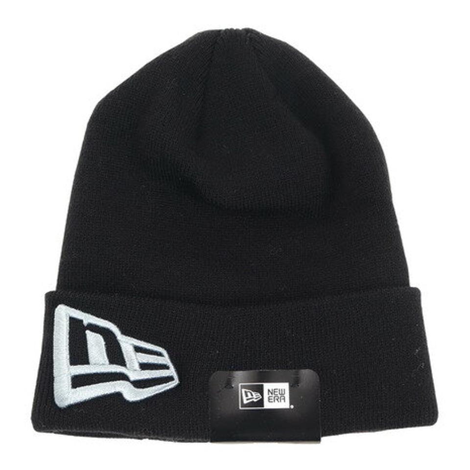 ニューエラ(NEW ERA) ベーシック カフ ニット帽 フラッグロゴ 12854543 (メンズ、レディース)