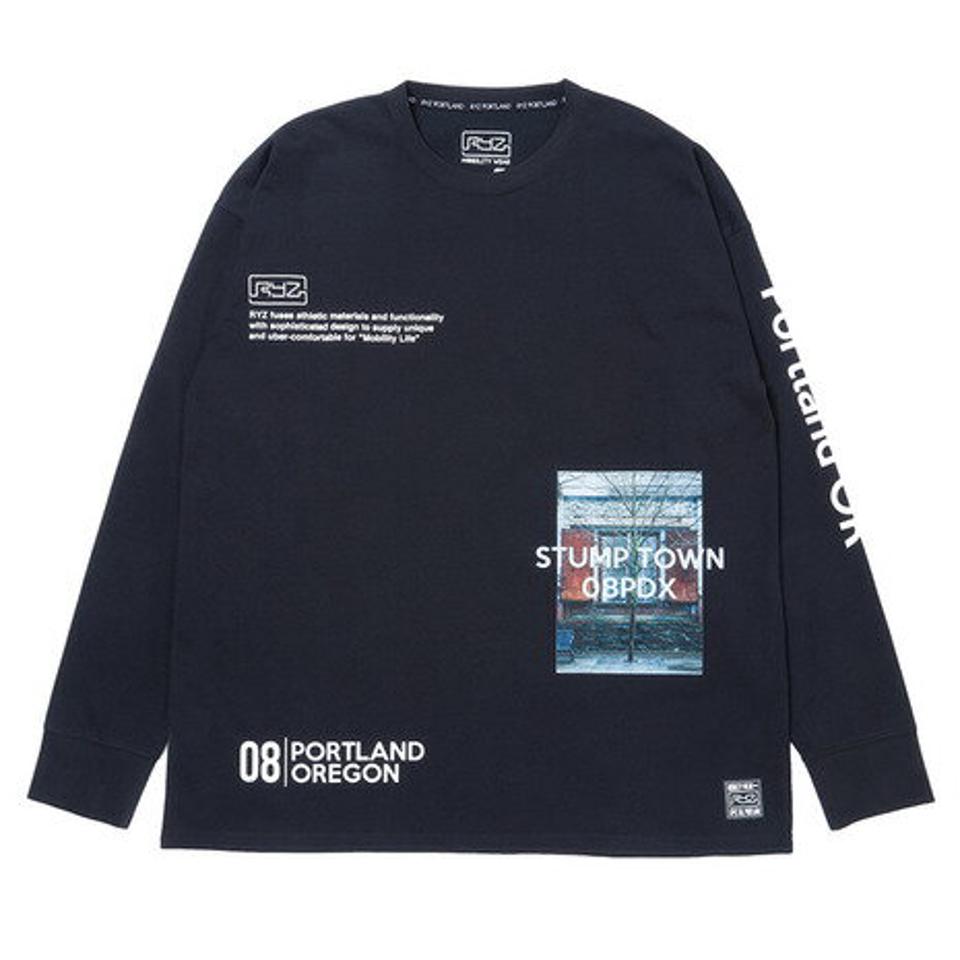 ライズ(RYZ)(メンズ)BALANCED ロングスリーブシャツ 869R1CD3021 BLK