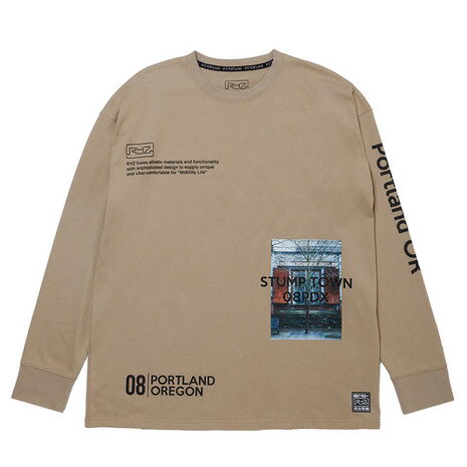 ライズ(RYZ)(メンズ)BALANCED ロングスリーブシャツ 869R1CD3021 BEG