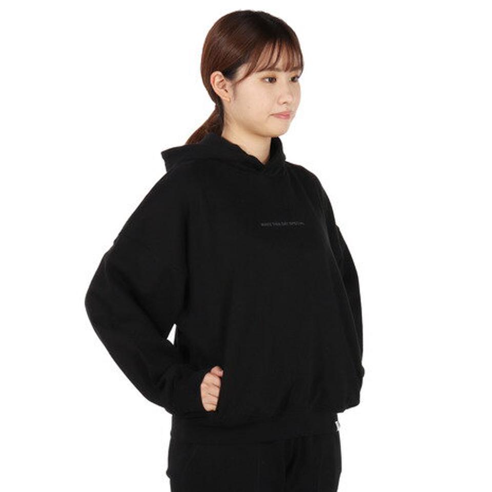 エルケクス（ELKEX）（レディース）スウェットビッグフーディ EKL1FA3082 BLK