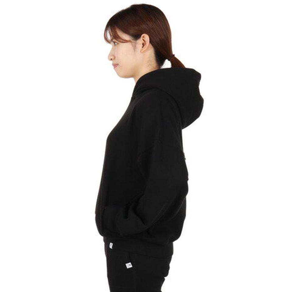 エルケクス（ELKEX）（レディース）スウェットビッグフーディ EKL1FA3082 BLK