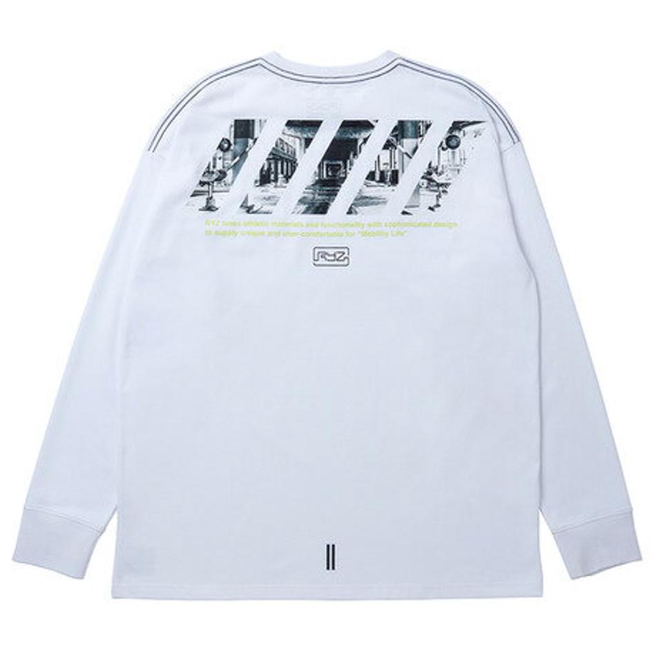 ライズ(RYZ)(メンズ)POCKET ロングスリーブシャツ 869R1CD3018 WHT