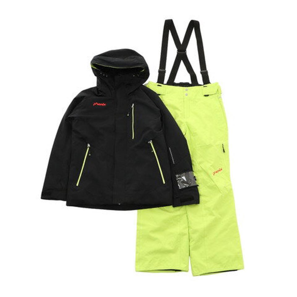 フェニックス（PHENIX） スキーウェア 上下セット メンズ カモフラージュジャガードツーピース PSB722P31 BLACK （メンズ）
