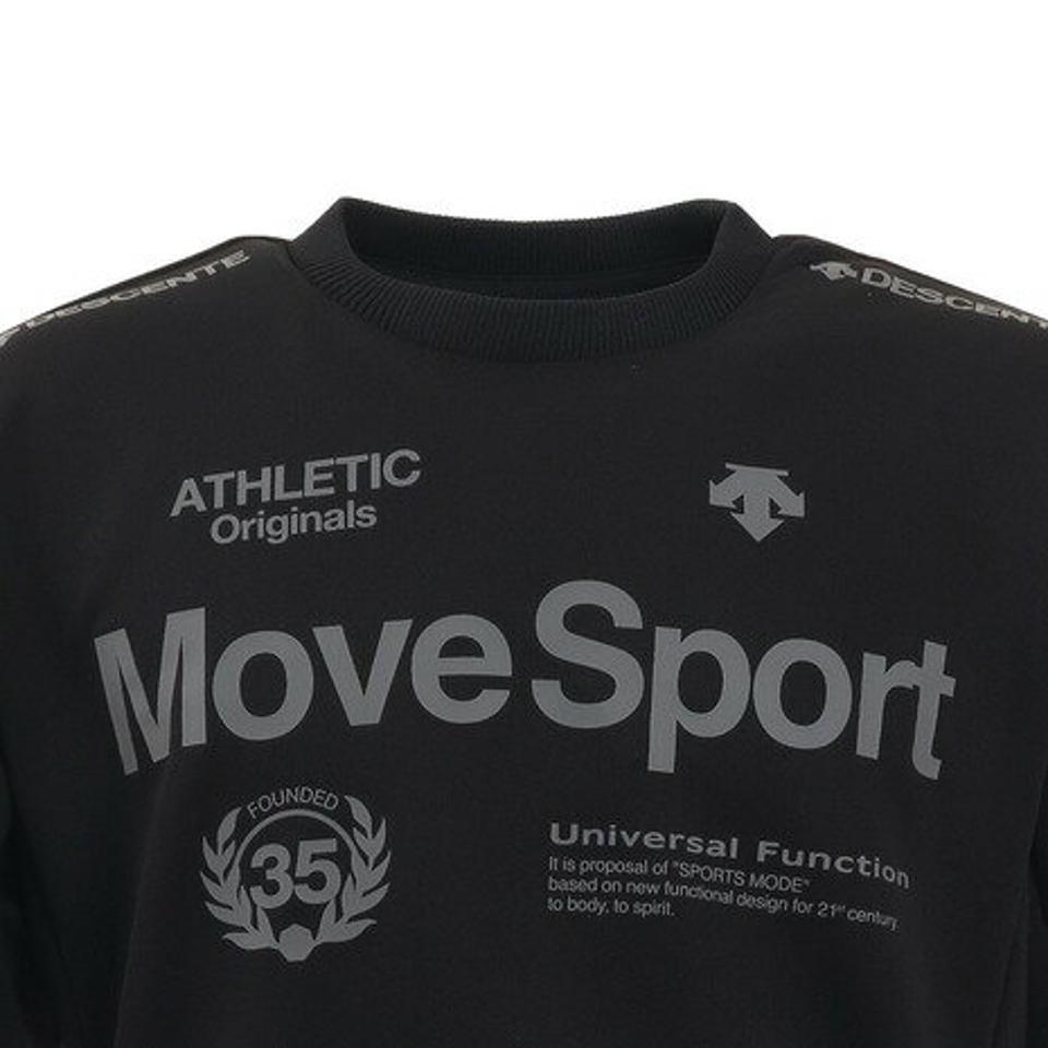 【10/25 24h限定 エントリー＆対象3店舗買い回りで最大P10倍！】デサント（DESCENTE）（メンズ）ライトスムース クルーネックスウェット DX-C1022XB BK