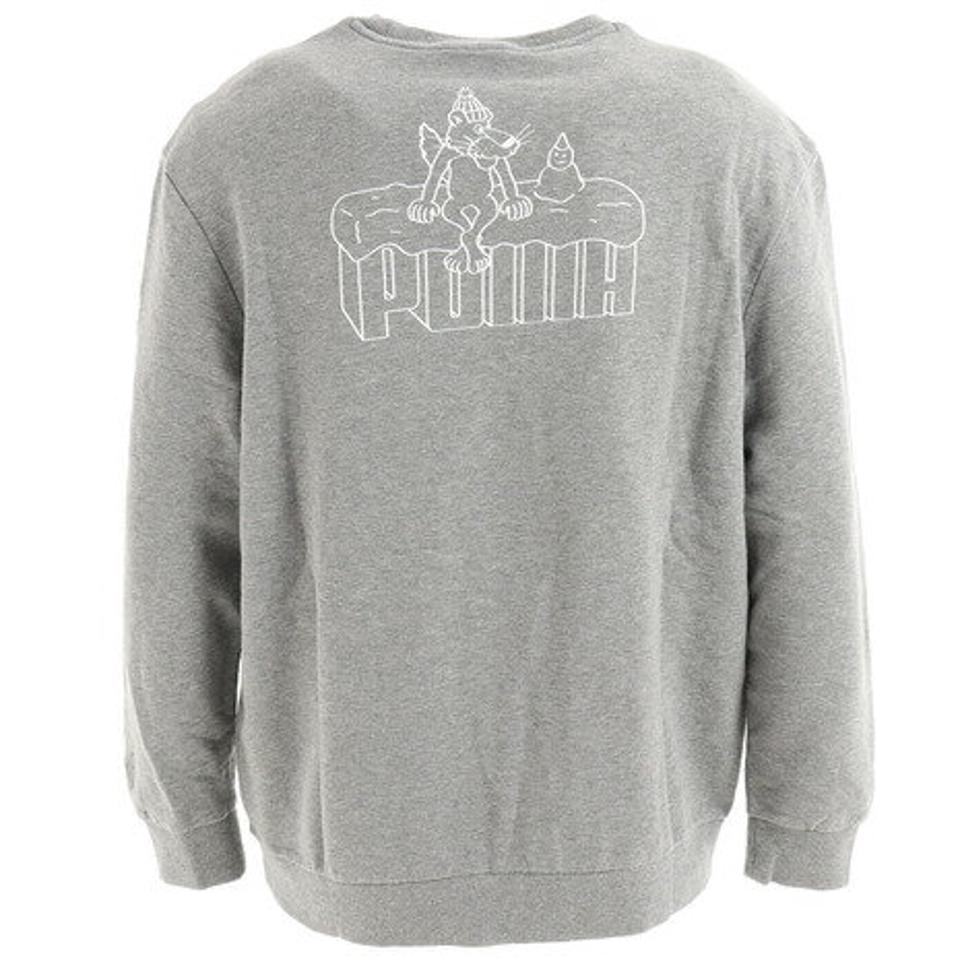 【6/5 24h限定 エントリー＆対象4店舗買い回りで最大P10倍！】プーマ（PUMA）（メンズ）SUPER PUMA クルーネックシャツ 847535 03 MGRY