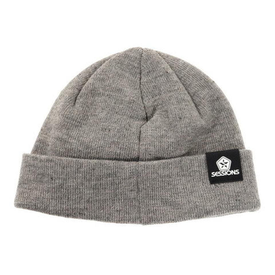 【10/15 24h限定 エントリー&対象3店舗買い回りで最大P10倍!】セッションズ(SESSIONS)(メンズ)3スターズニットキャップ 218183 GRY 防寒