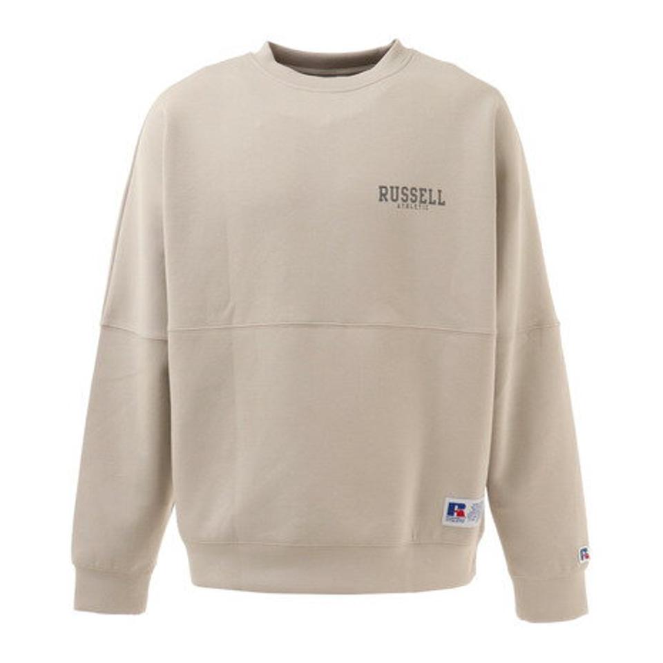 【9/10 24h限定 エントリー＆対象4店舗買い回りで最大P10倍！】ラッセル（RUSSELL）（メンズ） ダブルフェイス クルーネックシャツ RBM22ES0004