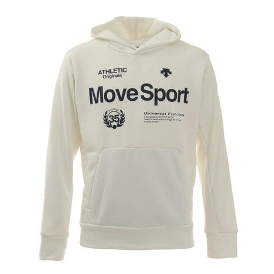 【3/5 24h限定 エントリー＆対象4店舗買い回りで最大P10倍！】デサント（DESCENTE）（メンズ）ライトスムース フーデッドパーカー DX-C1166XB WH