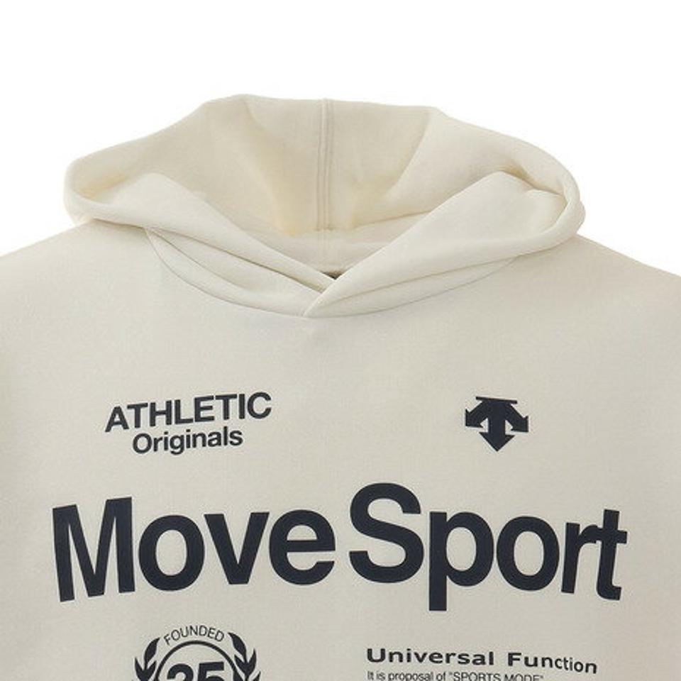 【3/5 24h限定 エントリー＆対象4店舗買い回りで最大P10倍！】デサント（DESCENTE）（メンズ）ライトスムース フーデッドパーカー DX-C1166XB WH