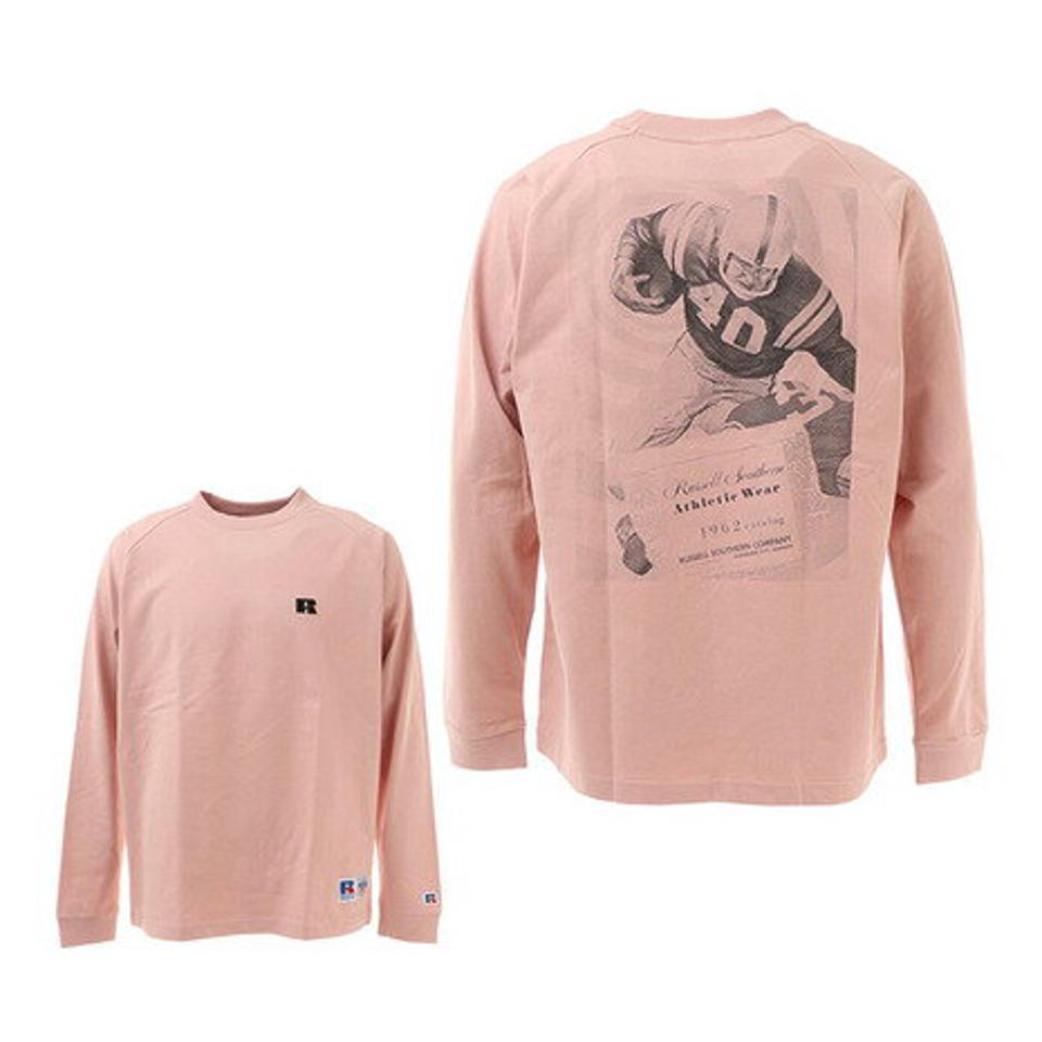 ラッセル（RUSSELL） HIGH/C RAGLAN 長袖シャツ RBM22ES0001 PNK （メンズ）