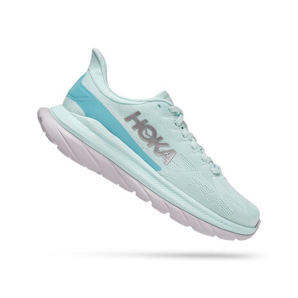 ホカ（HOKA）（レディース）ランニングシューズ マッハ 4 ミント 1113529-BGCS スニーカー 厚底 プレート 軽量 ジョギング 駅伝 部活 マラソン