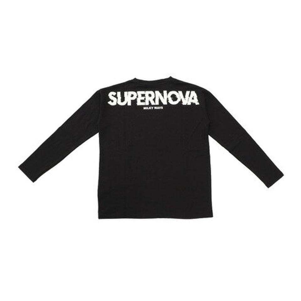 その他ブランド（OTHER BRAND）（キッズ）ジュニア プリントロンT 865NM1CD2148 BLK