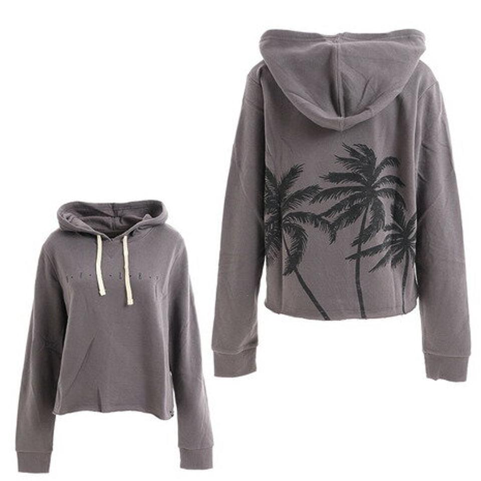 ハーレー（HURLEY） パーカー SAPPHIRE PALM CUT OFF フーディ 3HJ2710261-VBLK （レディース）