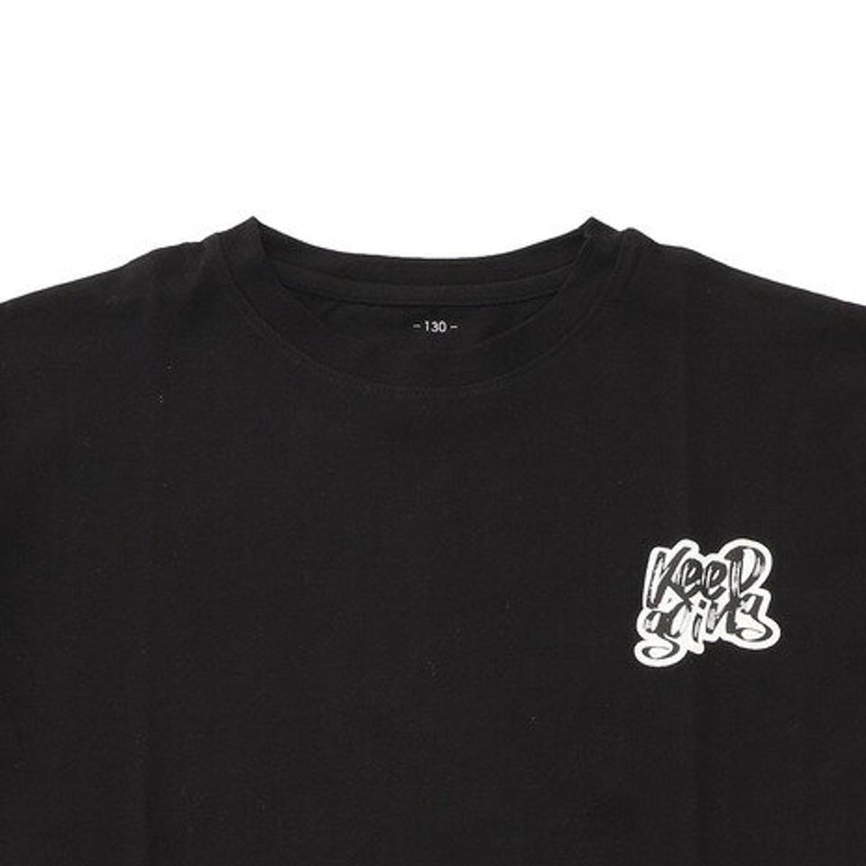 その他ブランド（OTHER BRAND）（キッズ）ジュニア プリントロンT 865NM1CD2147 BLK