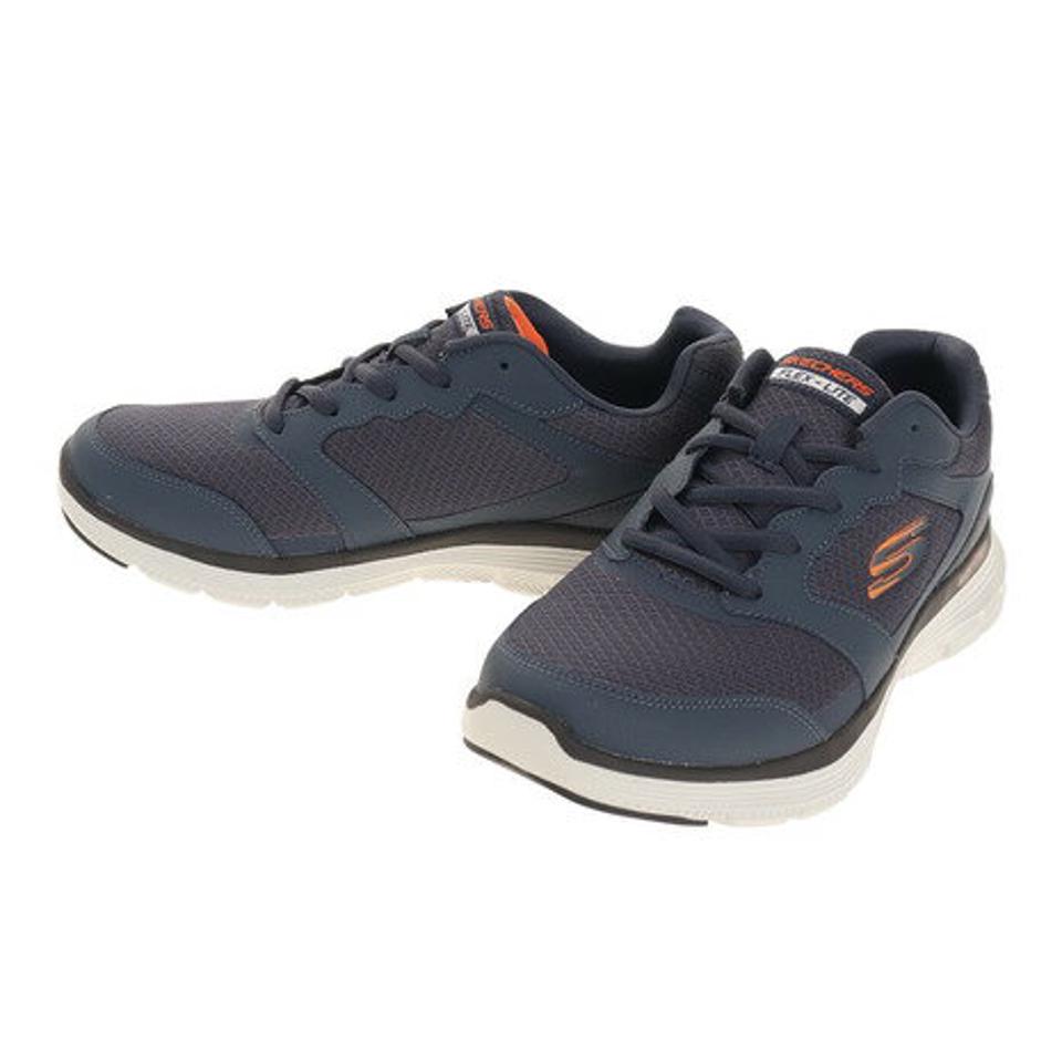 スケッチャーズ(SKECHERS)(メンズ)スニーカー メンズ 黒 紺 フレックスアドバンテージ4.0 ブラック ネイビー 232225