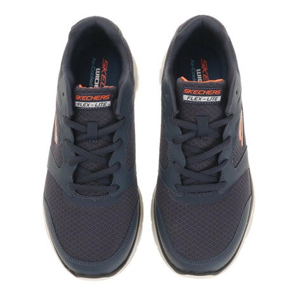 スケッチャーズ(SKECHERS)(メンズ)スニーカー メンズ 黒 紺 フレックスアドバンテージ4.0 ブラック ネイビー 232225