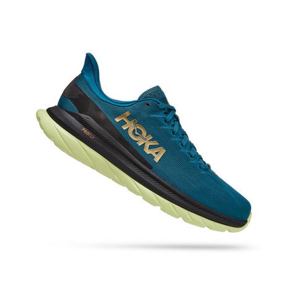 ホカ（HOKA）（メンズ）ランニングシューズ マッハ 4 ダークグリーン 1113528-BCBLC スニーカー 厚底 プレート ジョギング トレーニング 部活