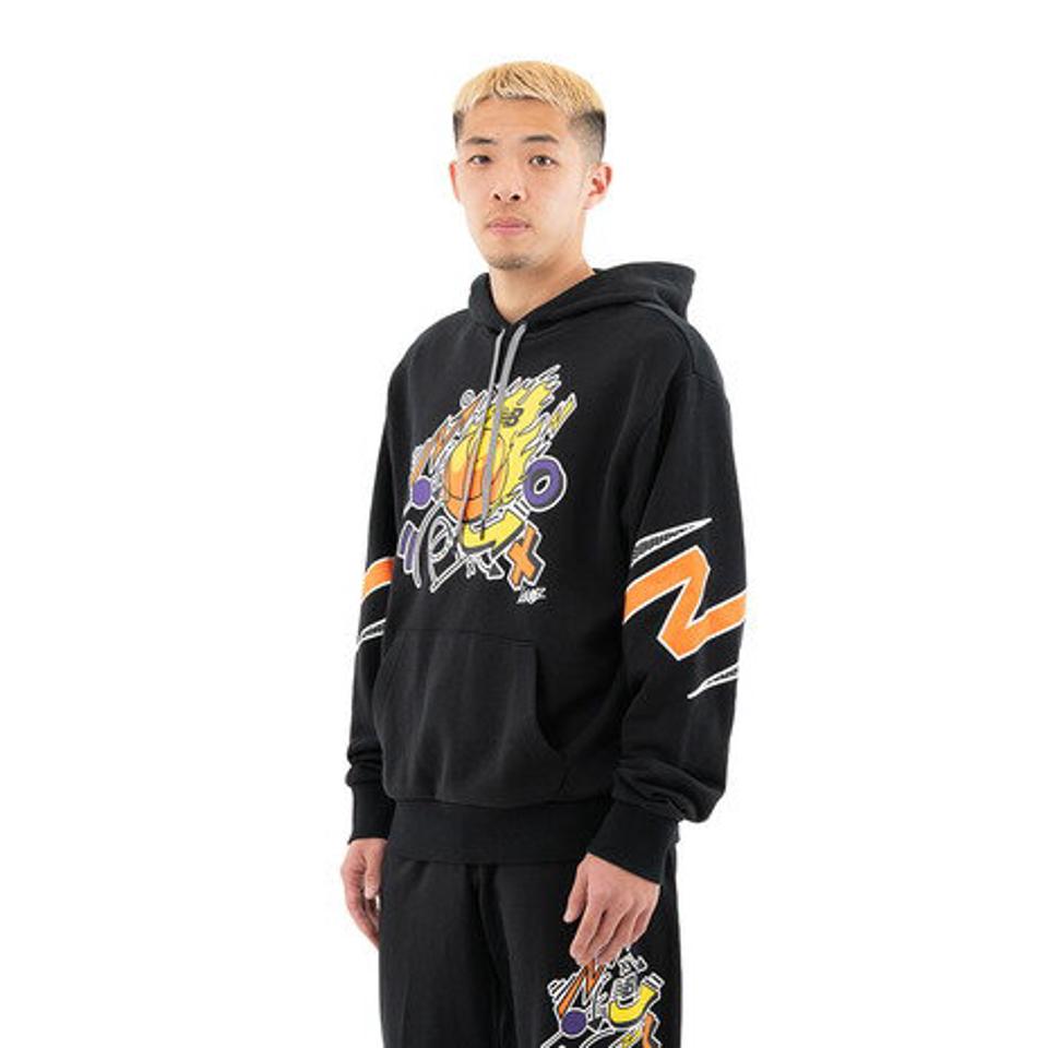 【15%OFFクーポン対象！12/25まで】ニューバランス（new balance）（メンズ）Hoops スウェットフーディー MT13583BK バスケットボール スポーツウェア