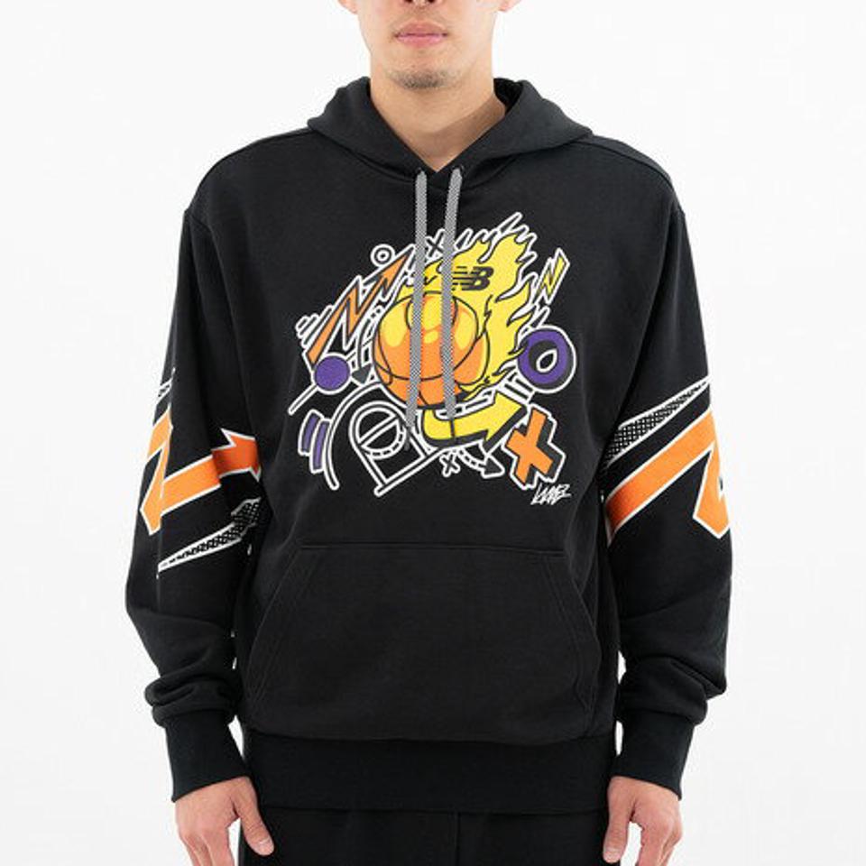 【15%OFFクーポン対象！12/25まで】ニューバランス（new balance）（メンズ）Hoops スウェットフーディー MT13583BK バスケットボール スポーツウェア