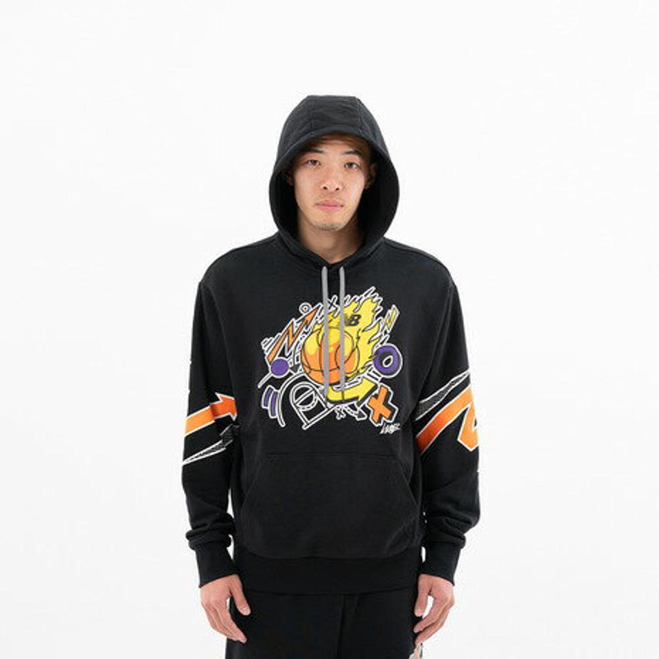 【15%OFFクーポン対象！12/25まで】ニューバランス（new balance）（メンズ）Hoops スウェットフーディー MT13583BK バスケットボール スポーツウェア