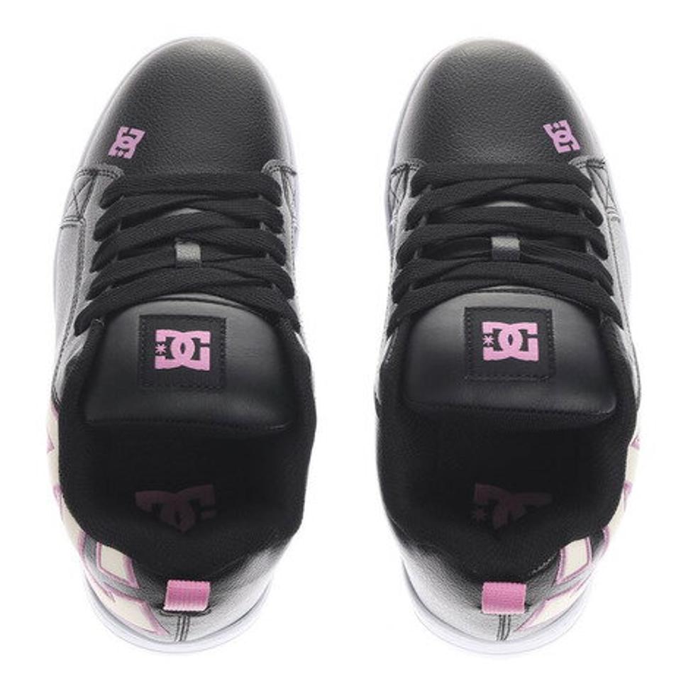 ディーシー・シュー（DC SHOE）（レディース）レディース スニーカー 黒 白 コートグラフィックライト COURT GRAFFIK LITE ブラック ホワイト 21FWDW214601