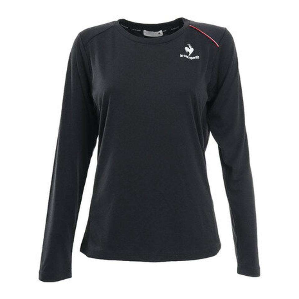 ルコック スポルティフ（Lecoq Sportif） テニスウェア 杢 長袖ゲームシャツ QTWTJB03 （レディース）