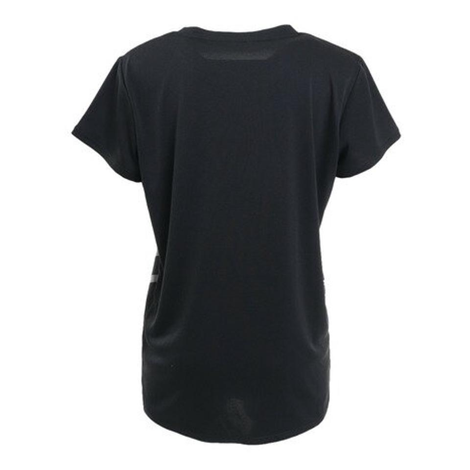 ルコック スポルティフ（Lecoq Sportif） テニスウェア レディース 杢 プラクティスシャツ QTWTJA03 BLK （レディース）