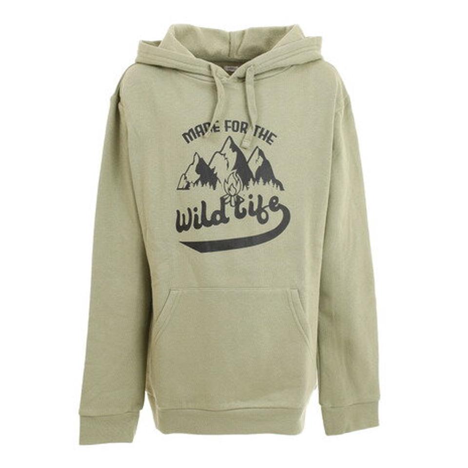 その他ブランド（OTHER BRAND）（キッズ）プリントプルパーカー 862NM1CD2151 OLIVE