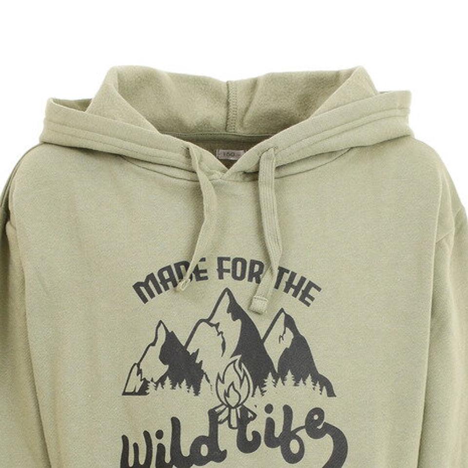 その他ブランド（OTHER BRAND）（キッズ）プリントプルパーカー 862NM1CD2151 OLIVE