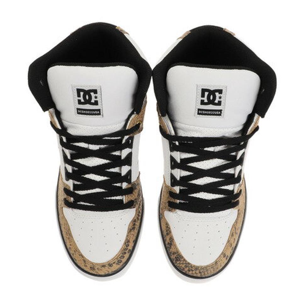ディーシー・シュー（DC SHOE） PURE HIGH-TOP WC SE SN ホワイト 白 DM214021 WHS スニーカー スケートボード シューズ スポーツ ハイカット ヘビ柄 （メンズ）
