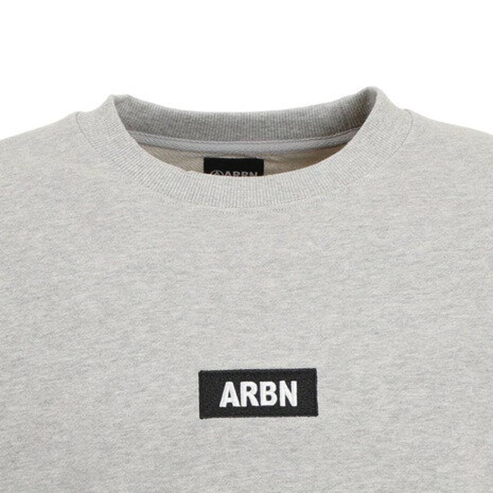 【スーパーSALE期間限定！50％OFF！】エアボーン（ARBN）（メンズ）BOX ロゴ クルーネックスウェット ARBN21aw-007-GRY
