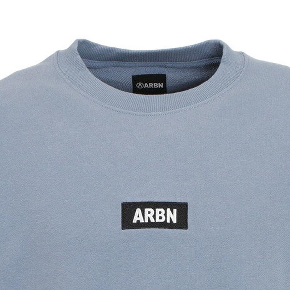 エアボーン（ARBN）（メンズ）BOX ロゴ クルーネックスウェット ARBN21aw-007-D.BLU