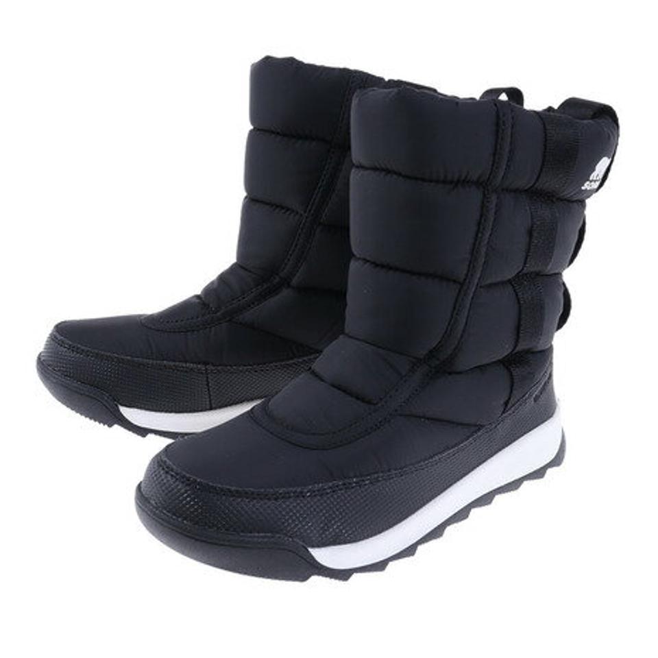ソレル(SOREL)(キッズ)ジュニア シューズ チルドレンユースウィットニー2パフィーミッド WP ブラック NY3873 010