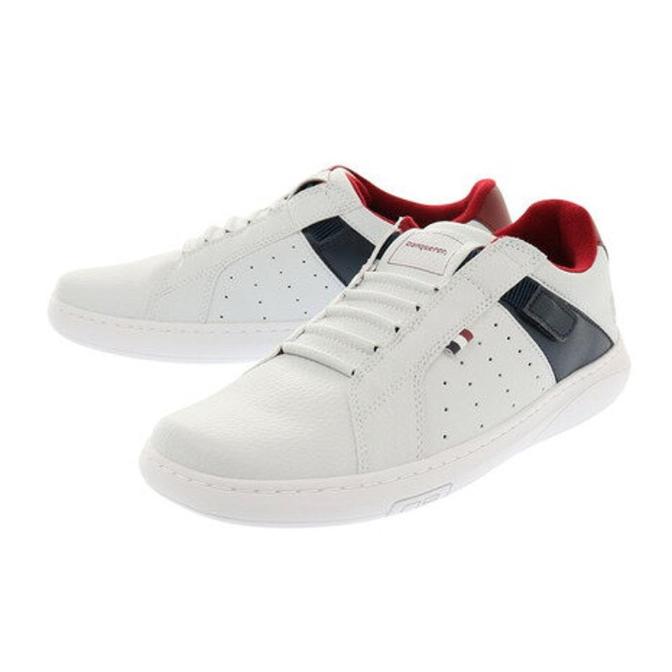 コンカラー（conqueror）（メンズ） メンズ スリッポン 白 黒 バンジー BUNGEE ホワイト ブラック ホワイトブラック ネイビーレッド スニーカー レザー風