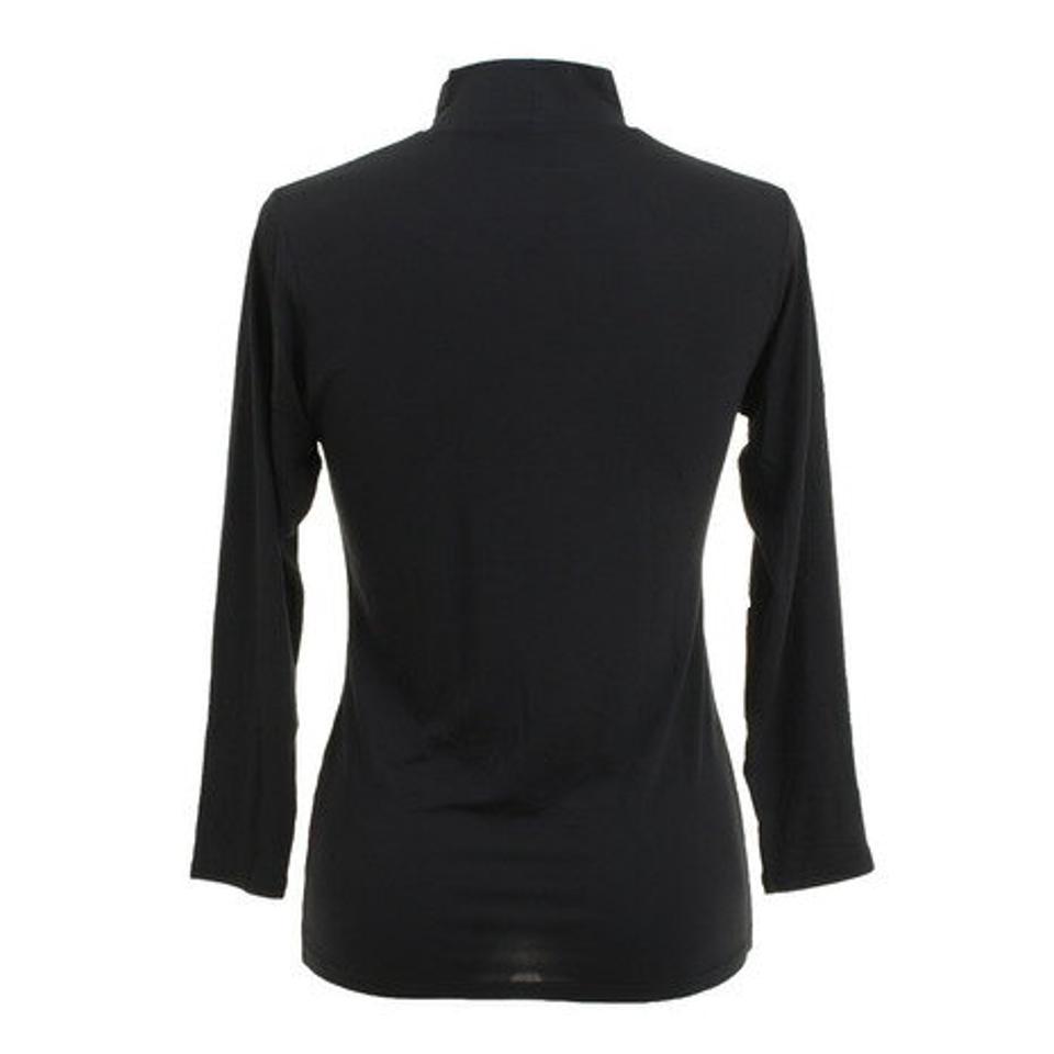 デュアリグ（DUARIG）（レディース）ヒートクロス 薄手9分袖 ハイネックアンダーシャツ 892D1ES2608 BLK 防寒