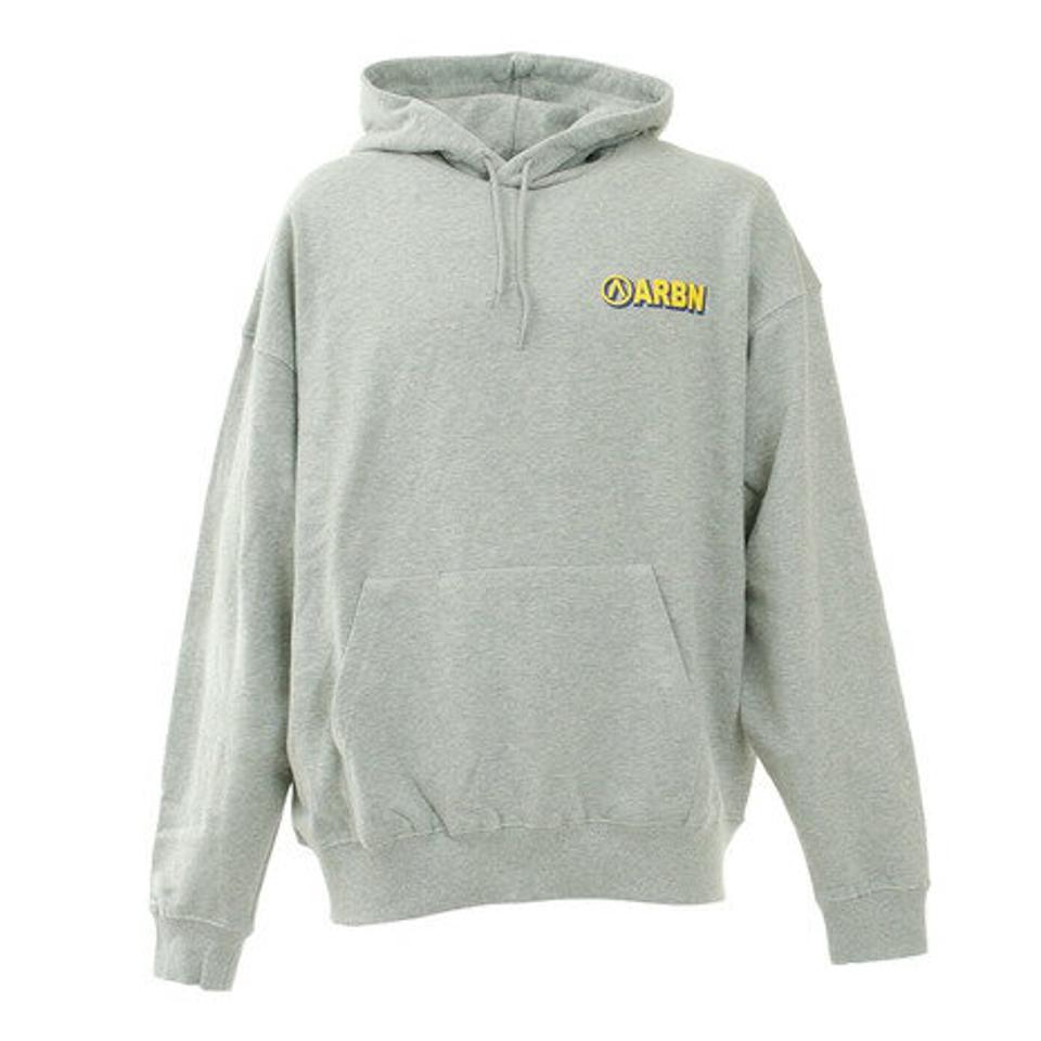【スーパーSALE期間限定！50％OFF！】エアボーン（ARBN）（メンズ）パーカー バックプリント ビッグフーディ ARBN21aw-004-GRY