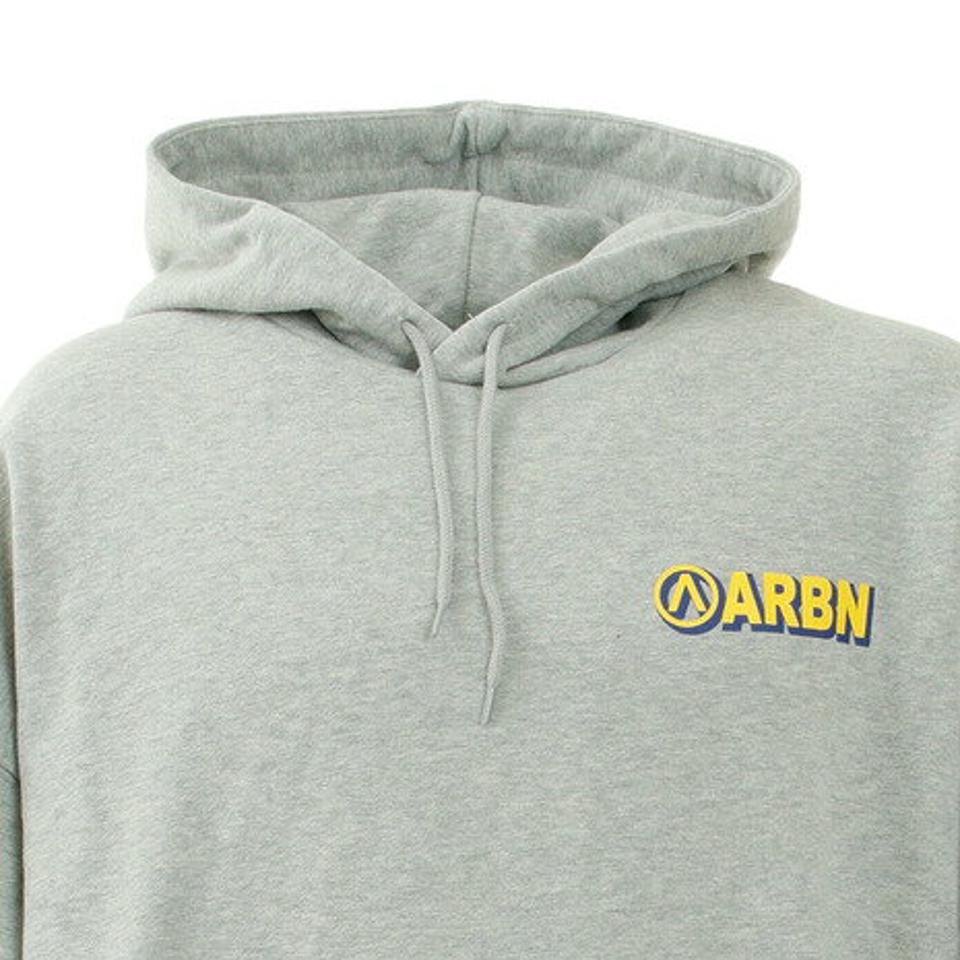 【スーパーSALE期間限定！50％OFF！】エアボーン（ARBN）（メンズ）パーカー バックプリント ビッグフーディ ARBN21aw-004-GRY