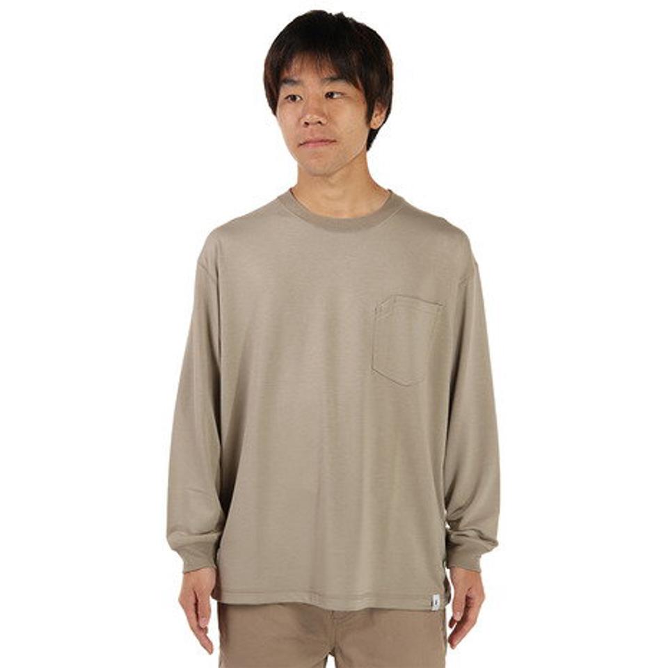 【10%OFFクーポン 3/15まで】エルケクス(ELKEX)(メンズ)ヒートクロス フレンチテリー オーバーロングスリーブシャツ EKM1FA3075 SBEG